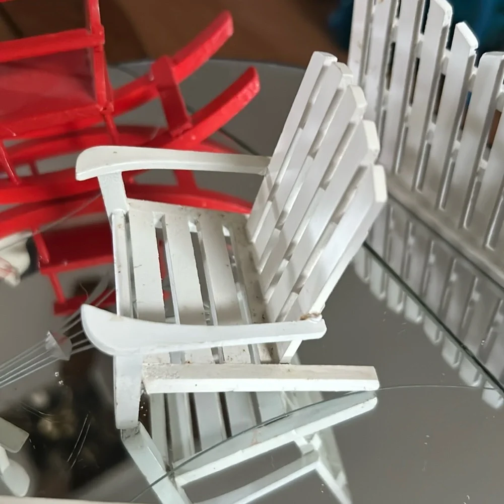 Vintage Wooden Dollhouse Furniture